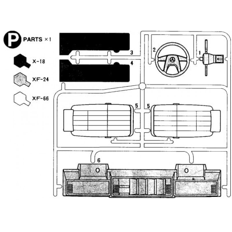 Interior Mercedes 1838LS / 1850L (M/P Parts)
